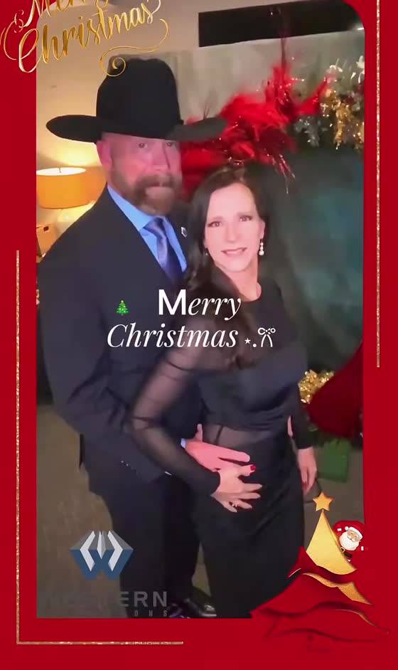 Guests at a company holiday party